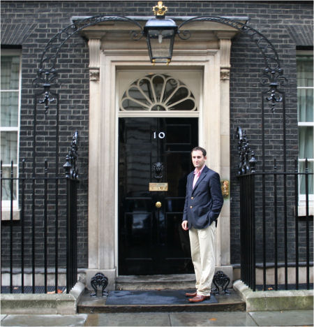 Me outside 10 Downing Street