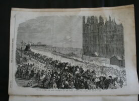 The arrival of Big Ben at Westminster in 1858