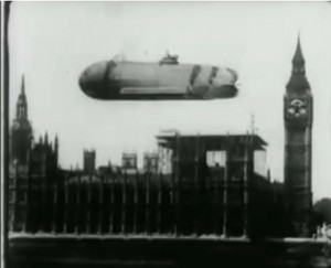airship over Parliament