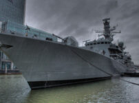 HMS Westminster in Canary Wharf