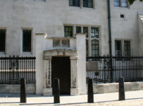 The 17th century prison doorway in Westminster