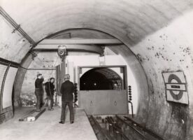 The Northern Line tunnel – bombed and flooded in 1940 – and still sealed shut