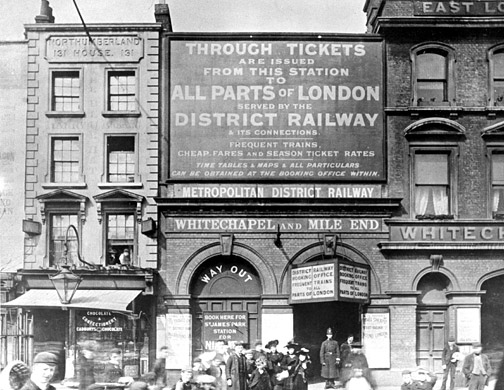 Whitechapel tube station 1896