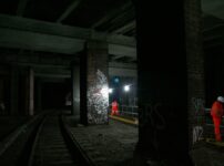 Photos –  The railway tunnels underneath Smithfield Meat Market