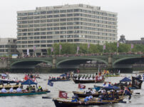 On the river during the Jubilee Pageant