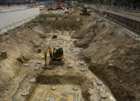 Photos from the Crossrail station construction site at Woolwich