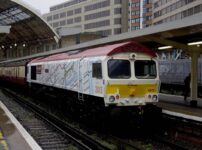 Look out for a tube map decorated freight train