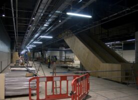 Photos – inside the Crossrail station at Canary Wharf