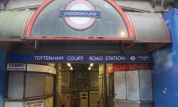 Last day of the old TCR tube station entrance
