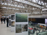 Photography exhibition at Waterloo Station