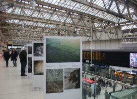 Photography exhibition at Waterloo Station