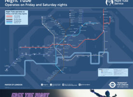 TfL publishes the official Night Tube map