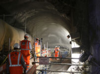 Photos from the Crossrail tunnels under Farringdon