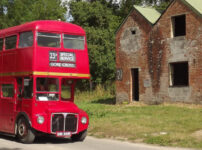 Vintage bus run from London to Imber