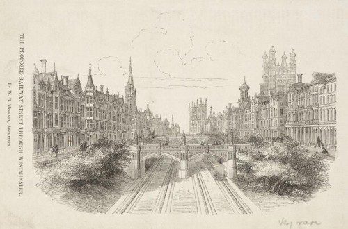 The Victorian proposal for a railway to Westminster Abbey