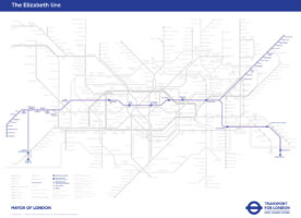 Why is the Elizabeth line not on the tube map?