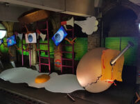 London Underground has covered a tube station with fried eggs