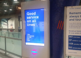 London Underground tests new design information boards