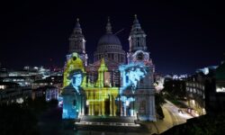 See St Paul’s Cathedral lit up this weekend