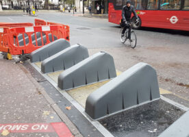 Those odd looking security barriers