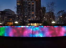 See the Winter Lights at Canary Wharf