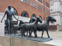 Shepherd and Sheep in Paternoster Square