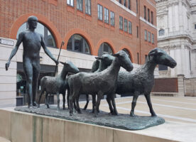 Shepherd and Sheep in Paternoster Square