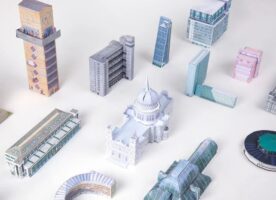 Cardboard models of London’s top buildings