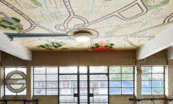 Huge ceiling mural shown off at Sudbury Town tube station
