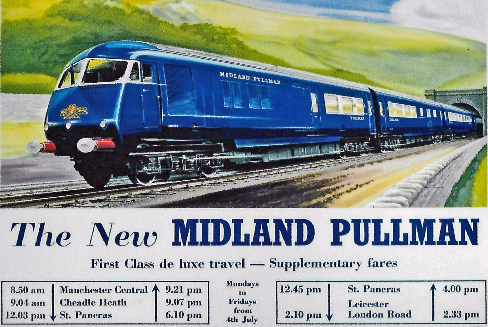 pullman train journey uk