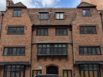 The Tudor style building in central London