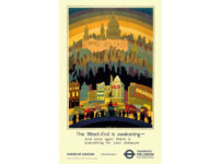 90 year old tube poster reappearing on the London Underground