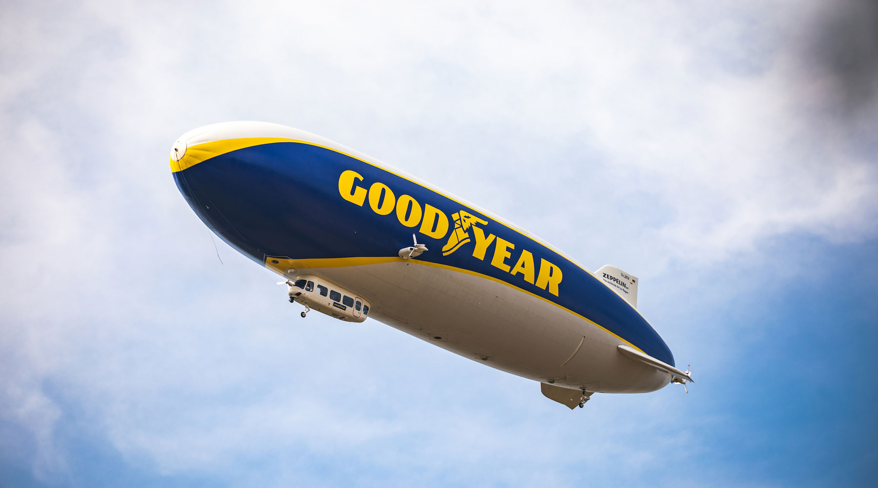 The Goodyear Blimp will be flying over London next month
