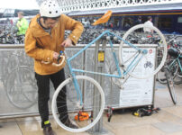 Call for improved design for railway station cycle racks