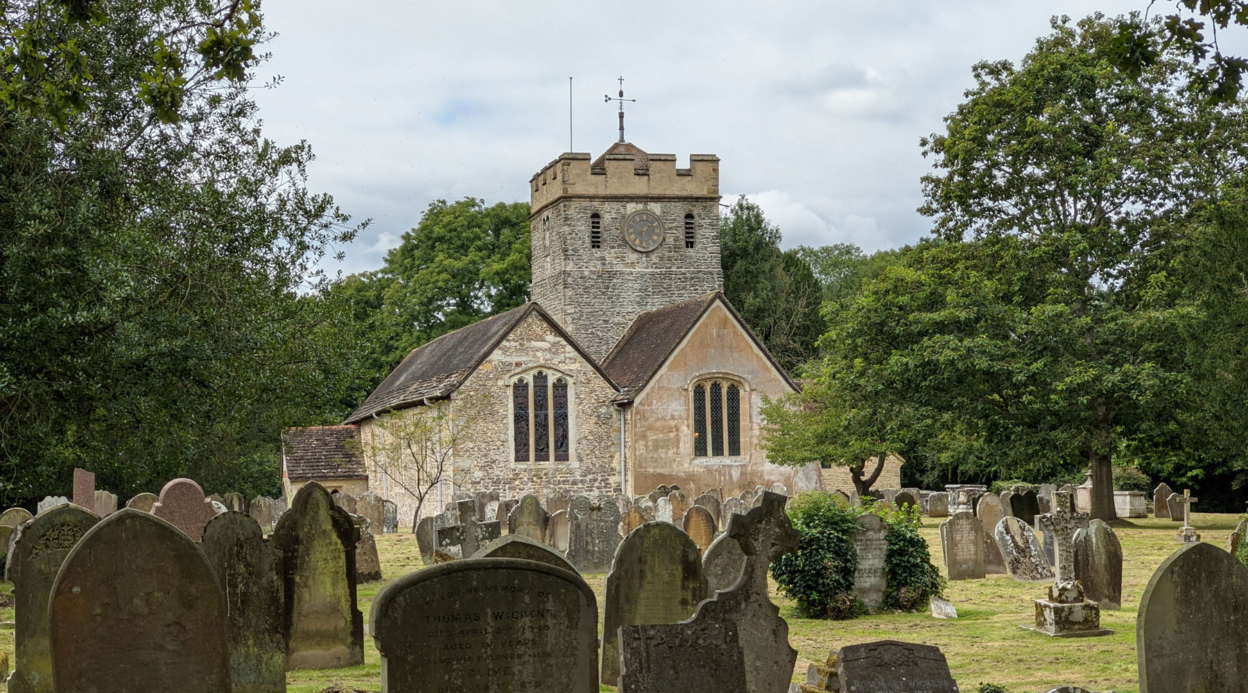 See the 700-years old murals of St Nicholas Church, Charlwood