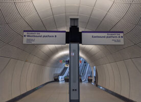 Photos from Whitechapel station’s Elizabeth line platforms