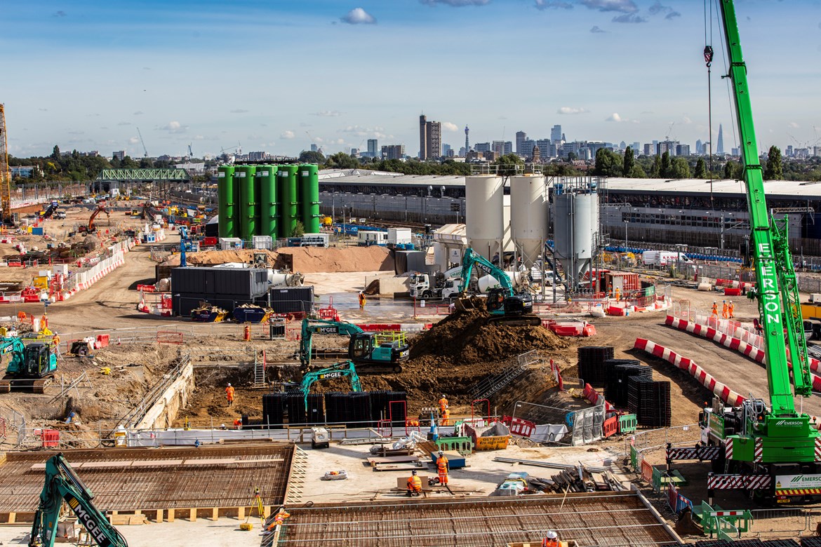 HS2 starts construction of the Old Oak Common station box