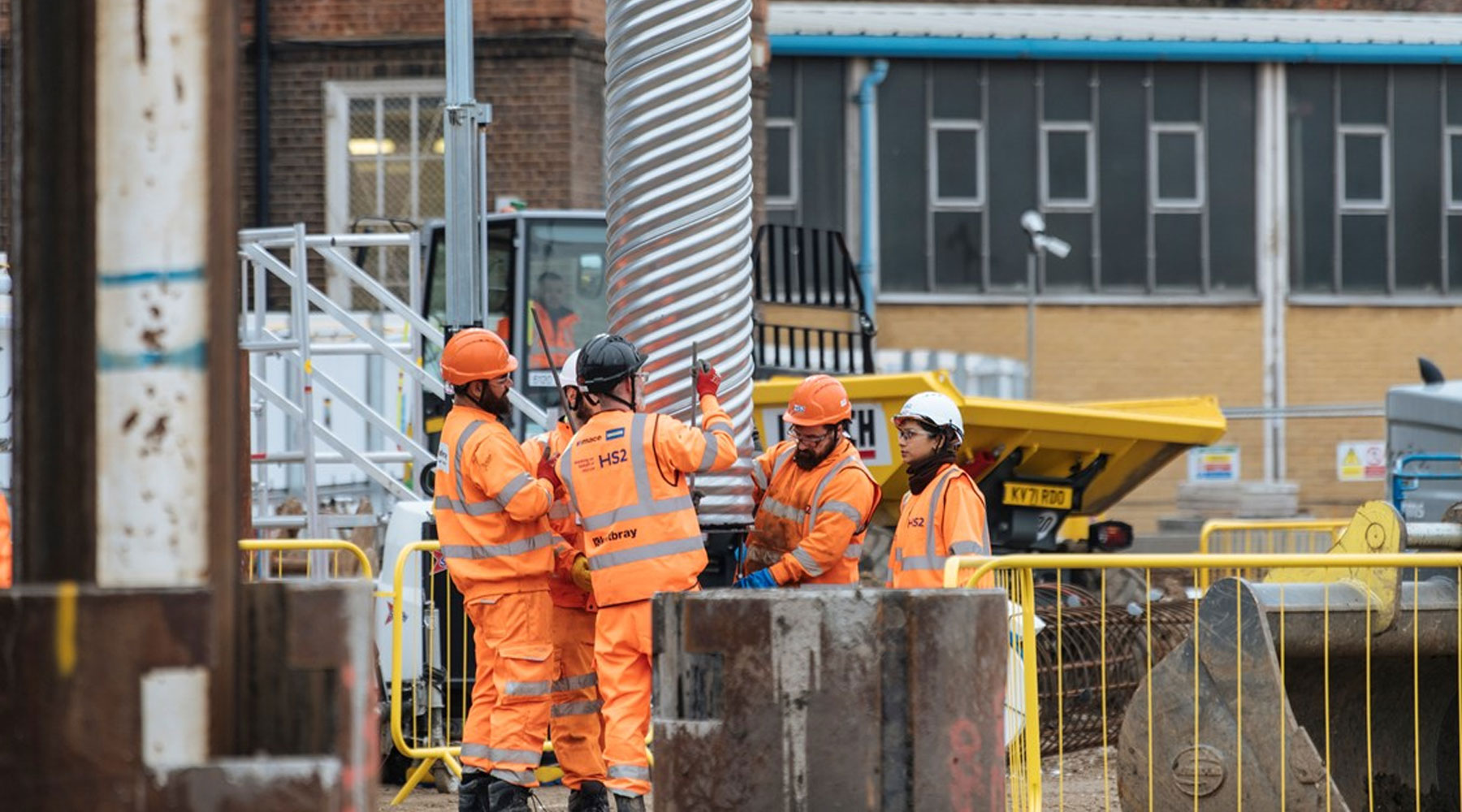 HS2 testing building piles that can suck heat out of the ground