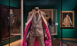 A colourful confection of clothing at the V&A Museum