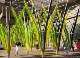 An artifical hop field has sprouted at the Southbank Centre