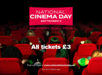 Cinema tickets for £3 on Saturday