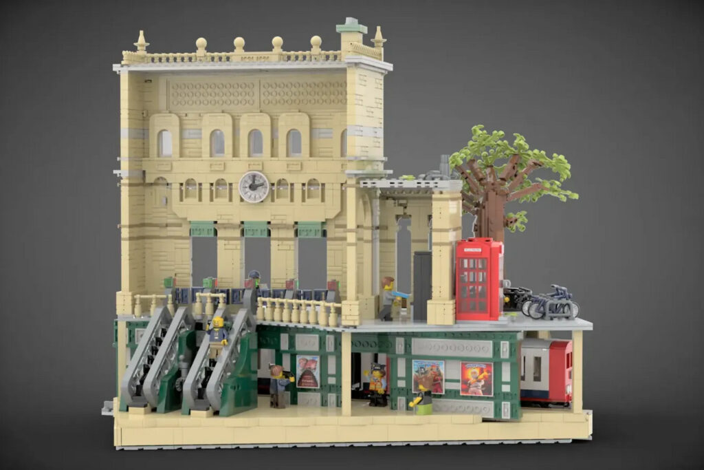 LEGO model of a London Underground station