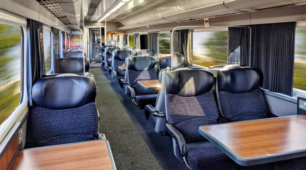 Interior of Intercity carriages