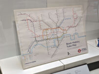 A special tube map is on display in the V&A Museum