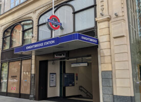 New entrance for Knightsbridge tube station