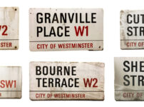 Classic London street signs being sold at auction