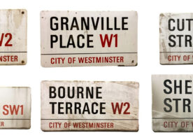 Classic London street signs being sold at auction