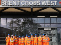 Brent Cross West station gears up for Autumn opening with new station signs
