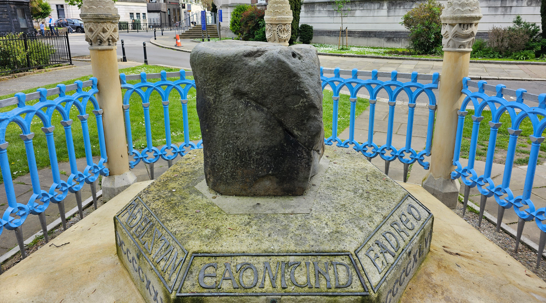 King Pronounciation Stone in Kingston, London Editorial Image
