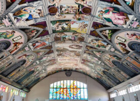 There’s an English church with the Sistine Chapel painted onto its ceiling